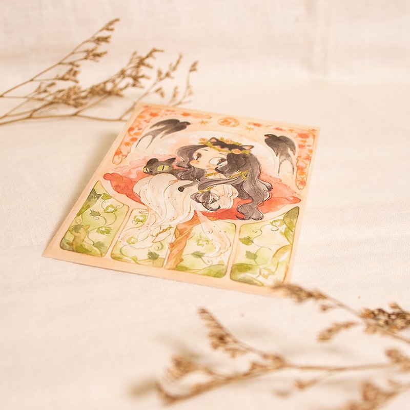 Postcard / Four Seasons Etude_Life Like Summer Flowers - Cards & Postcards - Paper White