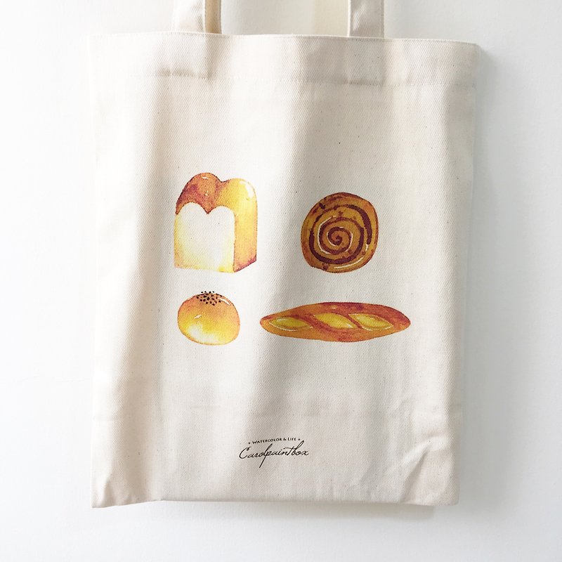 Every day is a big bread bag - กระเป๋าถือ - ผ้าฝ้าย/ผ้าลินิน 