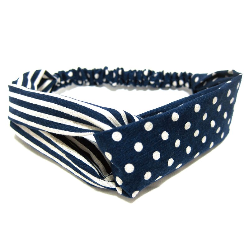 forever together Elastic hair band - Hair Accessories - Cotton & Hemp Blue