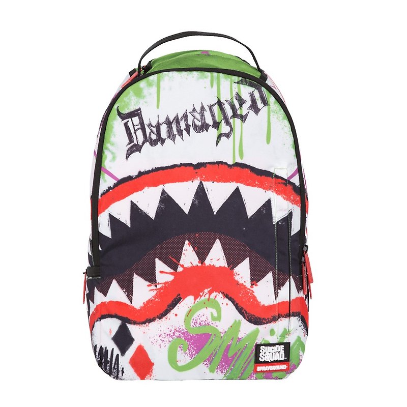 [SPRAYGROUND] DLX DC co-branded series Joker Shark clown shark pen backpack - Backpacks - Other Materials Multicolor