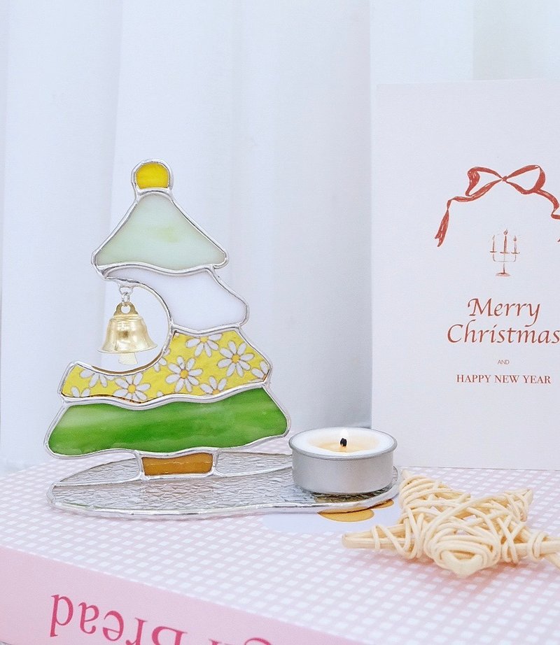 Christmas Tree Tealight Holder - เทียน/เชิงเทียน - แก้ว 