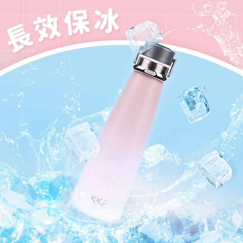 【Exquisite packaging】Kiss fish KKF SWAG 316 Stainless Steel smart thermos cup 475ml Kyoto powder - Vacuum Flasks - Stainless Steel Pink