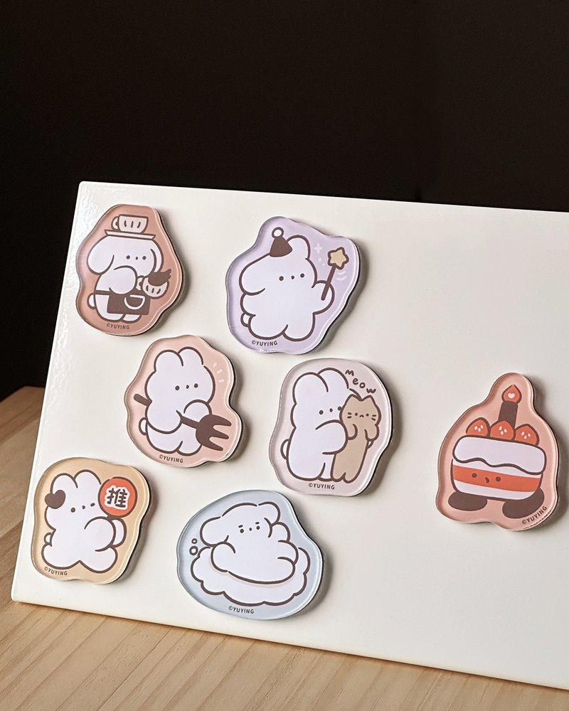 兔兔討伐磁鐵盲抽 - 磁鐵 - 壓克力 白色