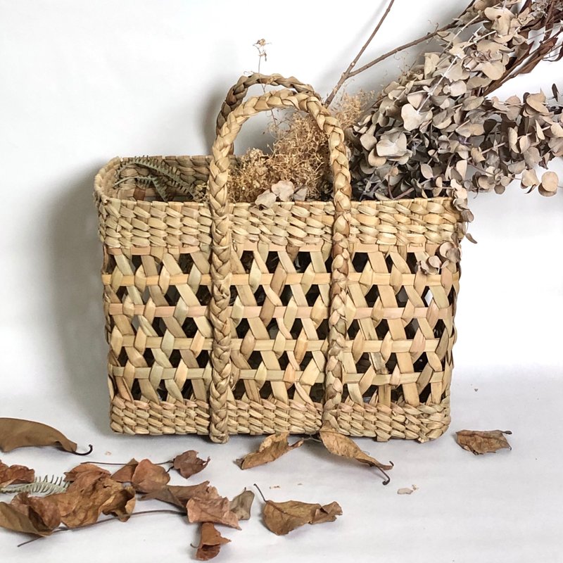 Window Pattern Aquatic Basket_Flat - Storage - Other Materials Khaki