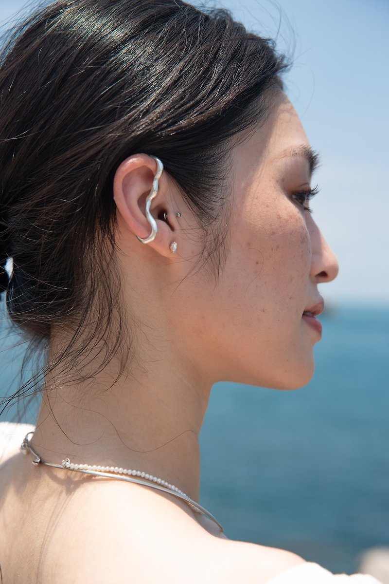 Una earcuff | Ear Cuff Earcuffs - Earrings & Clip-ons - Sterling Silver 