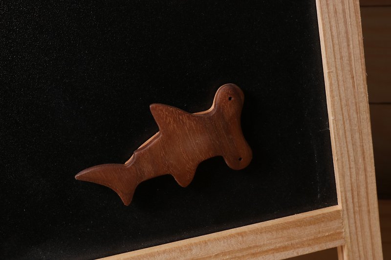 Hammerhead Shark magnet - Magnets - Wood Brown
