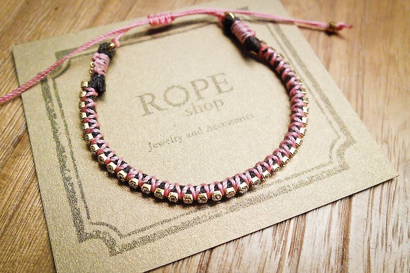 ROPEshop 【full star blessing】 bracelet. Rose powder - Bracelets - Other Metals Pink