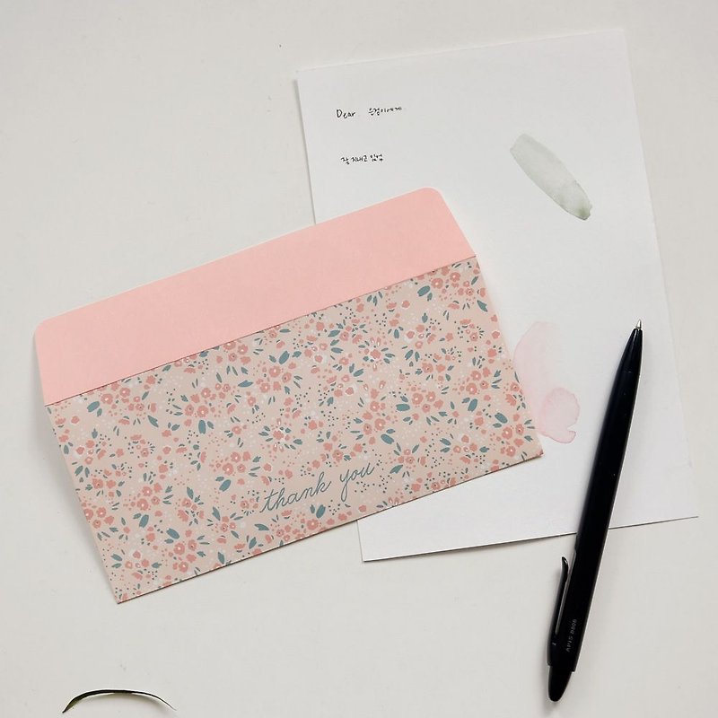Charming Envelope Bag Set (5 in)-01 Sweet Poolside, E2D41232 - Envelopes & Letter Paper - Genuine Leather Pink