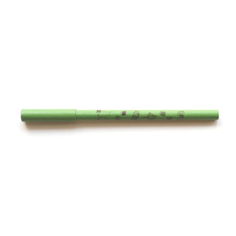 forme. (form) re recycled paper pen x yumi taniguchi green - ปากกา - กระดาษ 