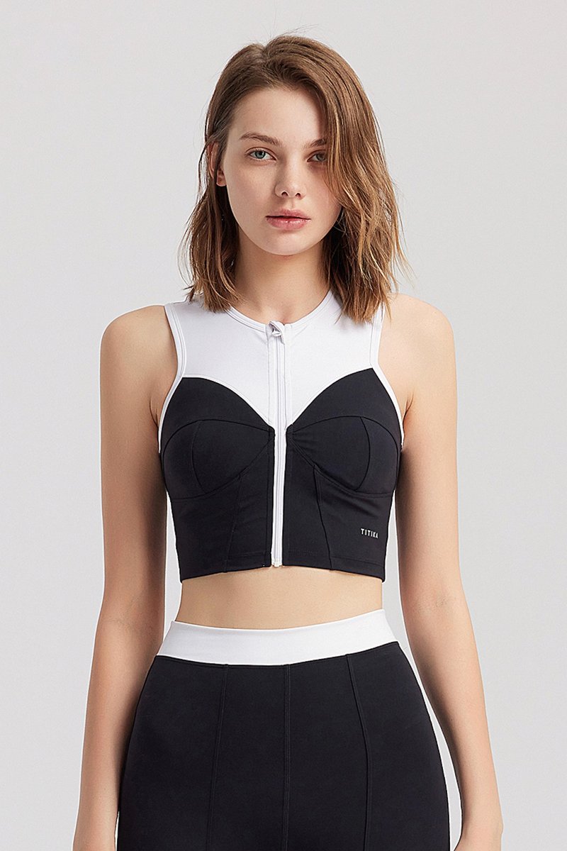 Alisha Zip Bra - 瑜珈服/瑜珈褲 - 其他人造纖維 