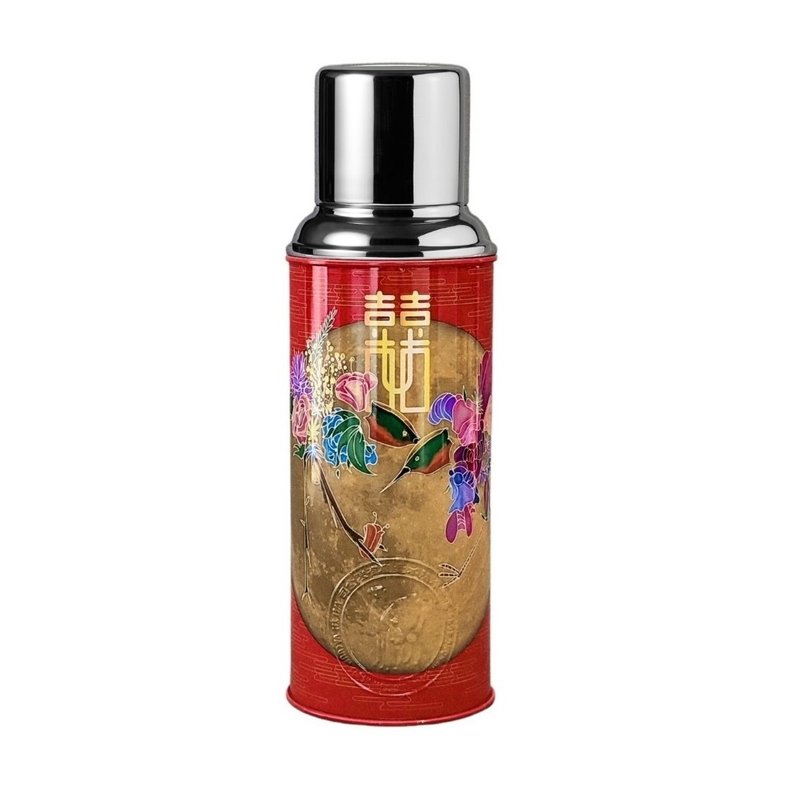 450毫升玻璃膽保溫瓶 - 嫁喜系列 (月亮) 116HB - 保溫瓶/保溫杯 - 其他材質 紅色