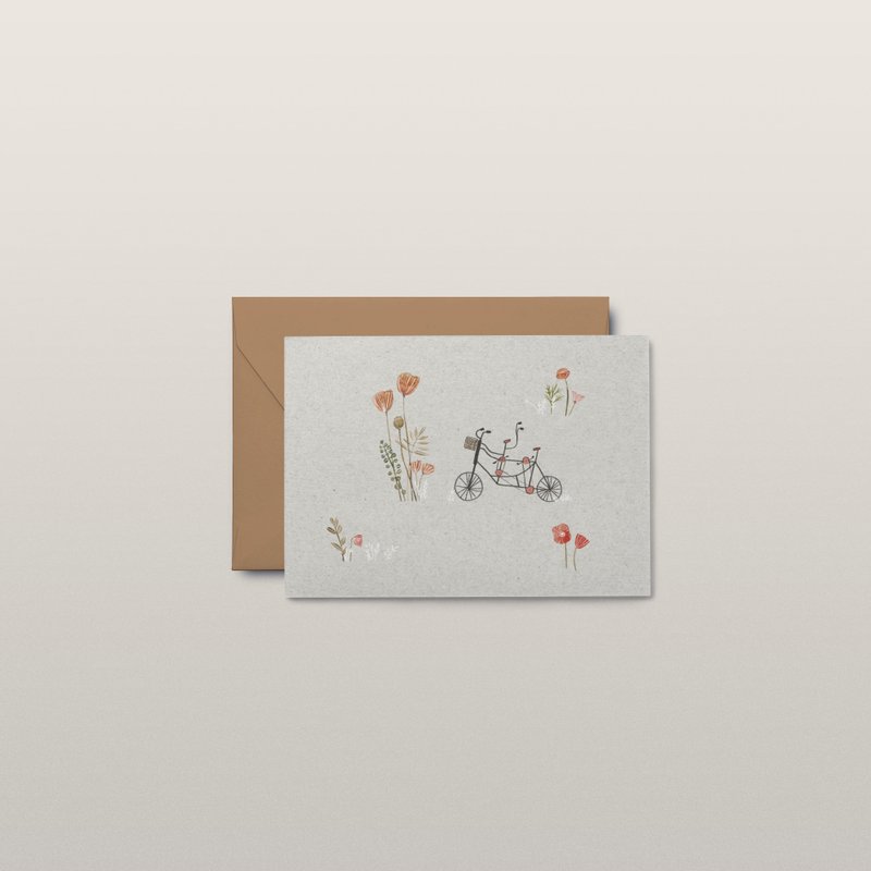 poppy field postcard - 卡片/明信片 - 紙 