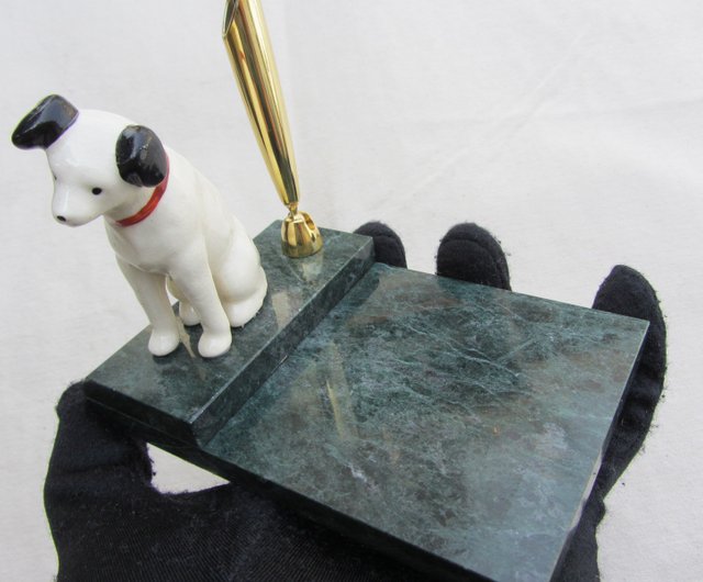 オールドタイム OLD-TIME】初期 中古 日本輸入 VICTOR-NIPPER ビクトリードッグ ペンホルダー - ショップ OLD-TIME  置物 - Pinkoi