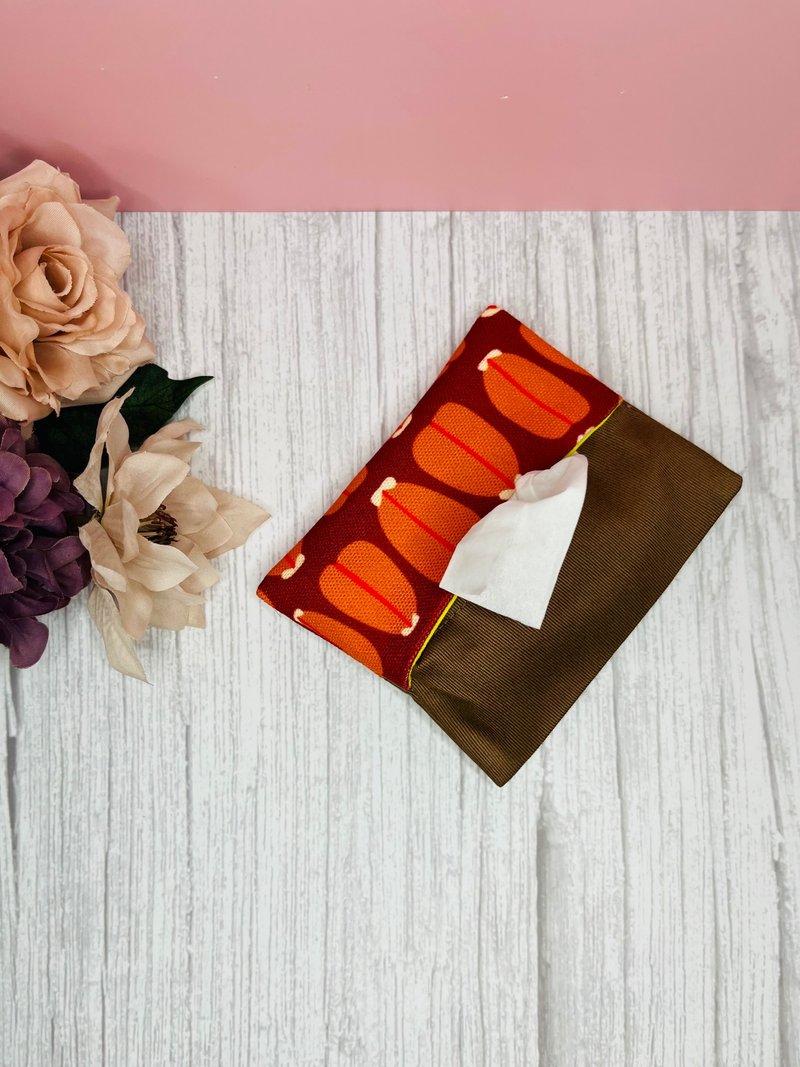 Taiwanese Fabric Pocket Tissue Case - Tissue Boxes - Cotton & Hemp Red