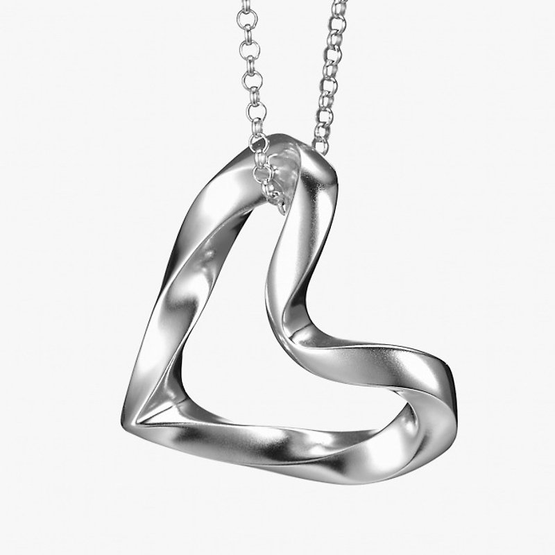 你從沒看過的設計 P&I 手工純銀珠寶 # 厚實感 - 去愛 - 項鍊 - 其他金屬 白色