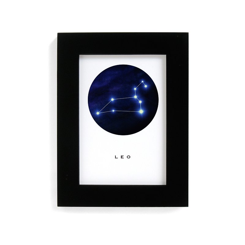 Let Love Luminous Constellation Luminous Painting Creative Birthday Gift Cancer Leo Virgo - Items for Display - Paper Blue