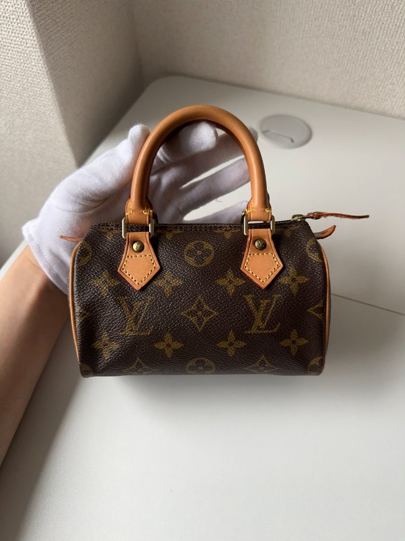 中古包 LOUIS VUITTON路易威登 Monogram老花迷你Speedy - 手提包/手提袋 - 其他材質 咖啡色