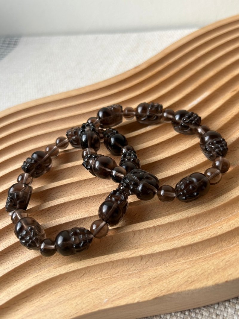 Huaguang-Zangjing Pavilion | Smoky Quartz | Corresponding to the Muladhara Chakra - Bracelets - Crystal 