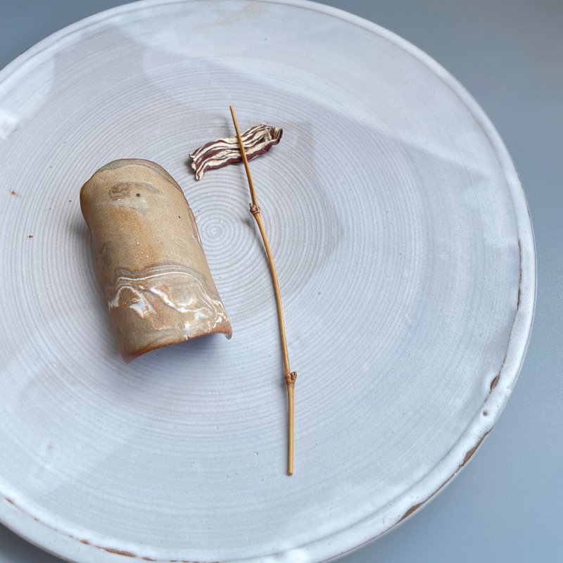 @studio_florero 培根陶片 茶針置 | 匙置 - 茶壺/茶杯/茶具 - 陶 紅色