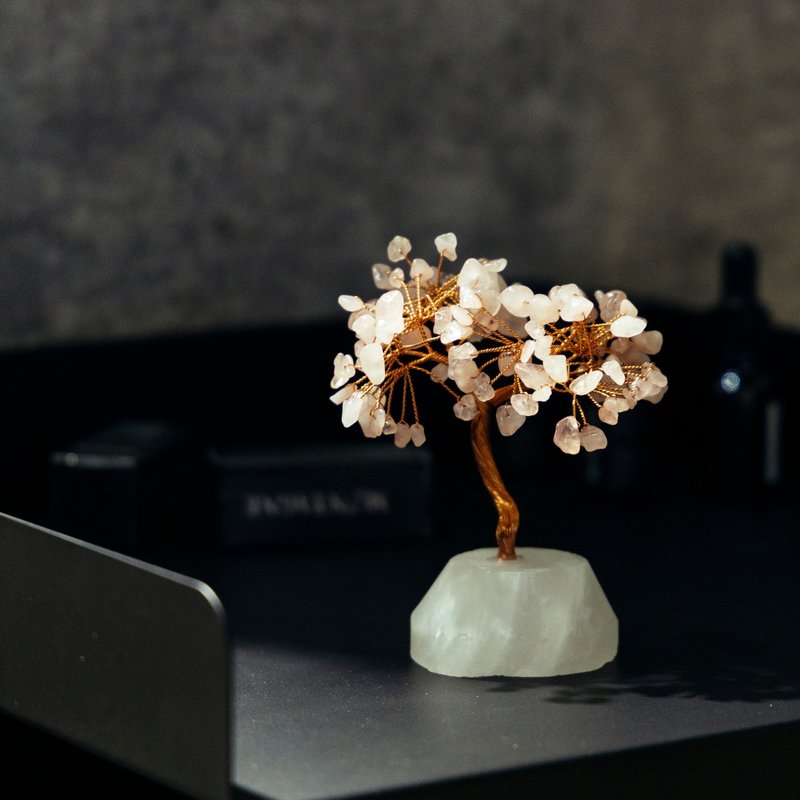 【Montagne】原礦水晶樹 | Treasure Tree | 白水晶。粉水晶 - 擺飾/家飾品 - 寶石 
