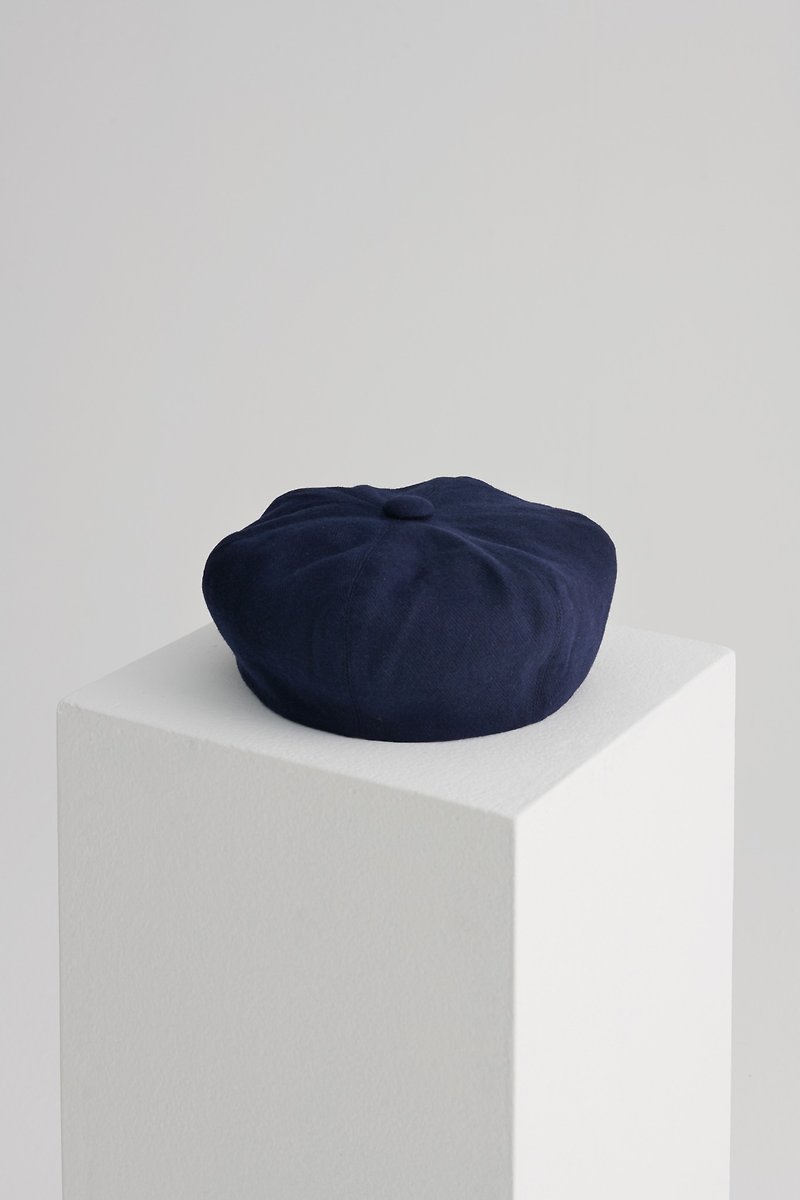 ขนแกะ หมวก - Shan Yong indigo wool beret