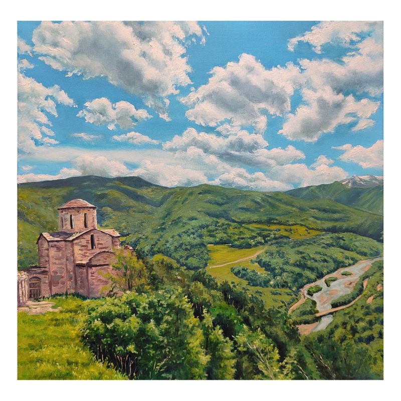Mountain Painting 山 Original Art Hand-Painted Art 原畫  Landscape Painting 自然畫 - 海報/掛畫/掛布 - 其他材質 多色