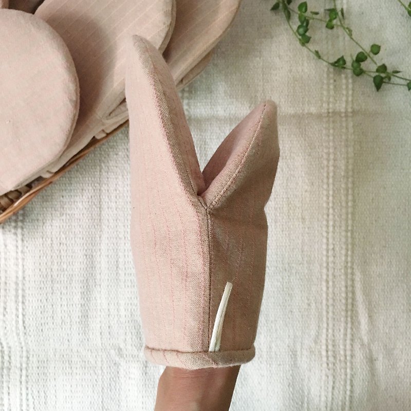 Kitchen insulated gloves set | 藕色织线 - Cookware - Cotton & Hemp Khaki