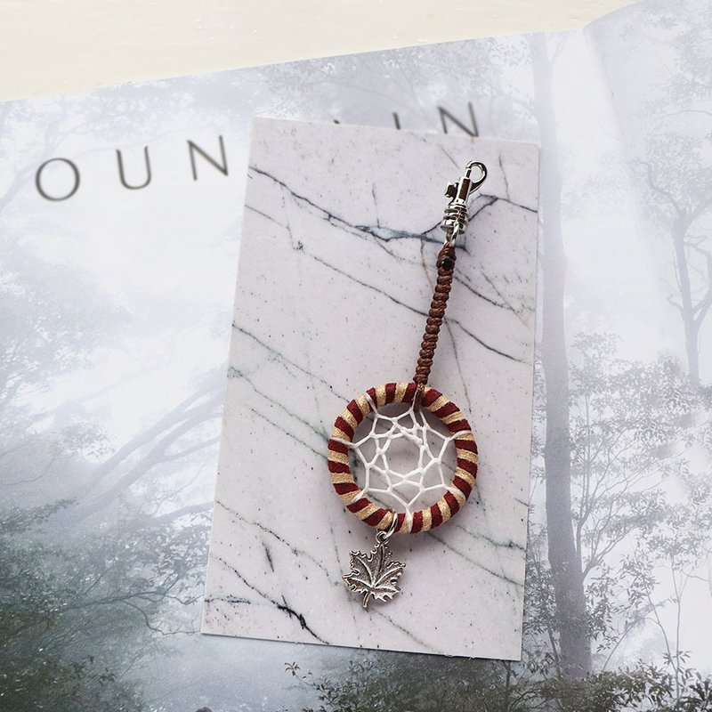 楓葉寄語丨聖誕禮物 手作 Dreamcatcher 捕夢網吊飾 鑰匙扣 - 吊飾/掛飾 - 其他材質 多色