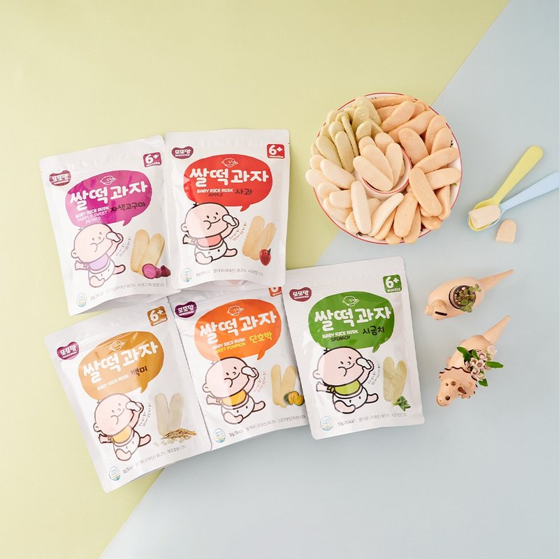 Dad Han's Pastoral Diary-Baby Rice Flakes - ขนมคบเคี้ยว - อาหารสด หลากหลายสี