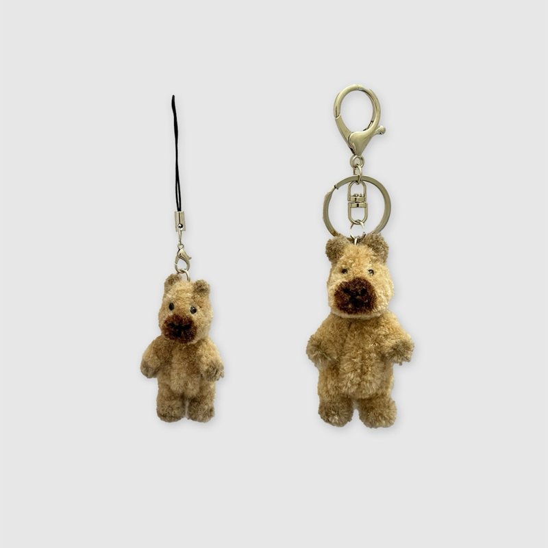 Capybara keyring - ที่ห้อยกุญแจ - อะคริลิค สีกากี