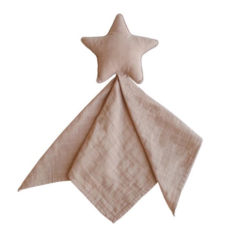 American Mushie Soothing Pillow Blanket (Pink Star) - ผ้ากันเปื้อน - ซิลิคอน สีเขียว