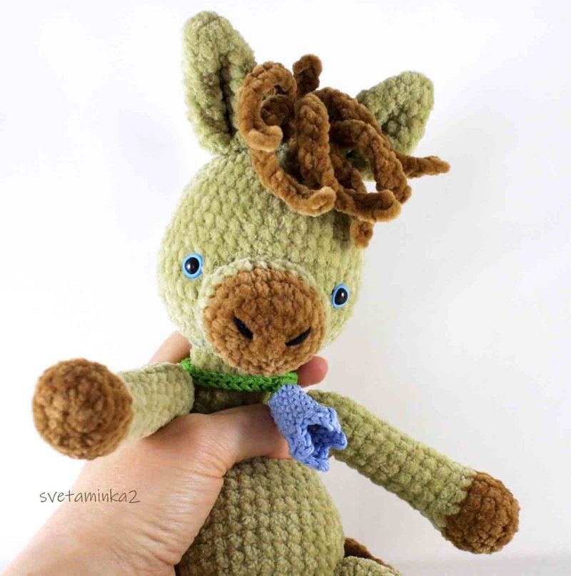 Crochet Horse Pattern Crochet Plush Pattern Amigurumi Pony Foal Colt Cute Animal - 手工藝教學/工具書 - 其他材質 