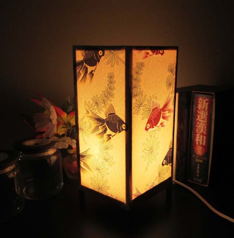 ≪金魚の散歩・夢灯かり≫安らぎの癒しライトスタンド・3形 - 照明・ランプ - 紙 