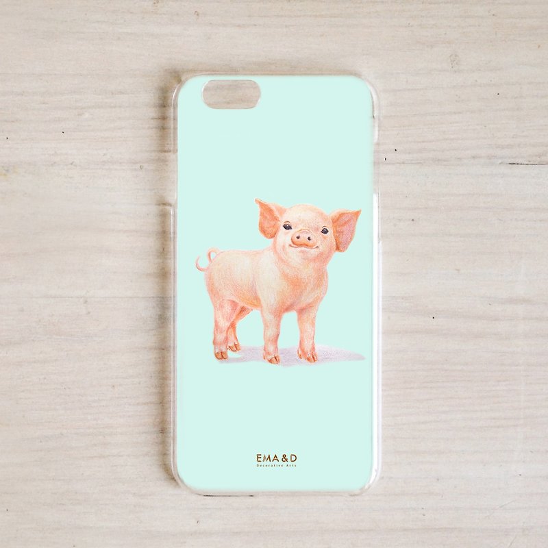 The proud little pig phone case - เคส/ซองมือถือ - พลาสติก 