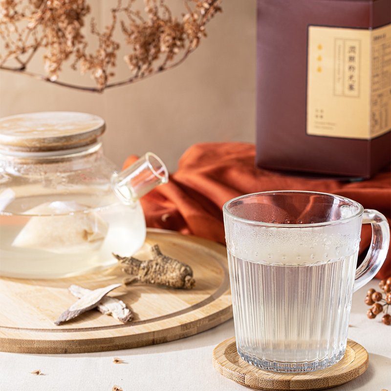 新鮮食材 茶葉/漢方茶/水果茶 咖啡色 - 漢方茶 | 潤顏粉光蔘10入【精神養顏】無咖啡因養生茶 提神 人蔘