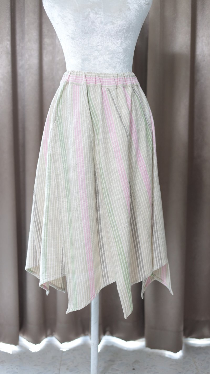 Loom & Leaf - Artisanal Bloom Skirt - 裙子/長裙 - 棉．麻 多色