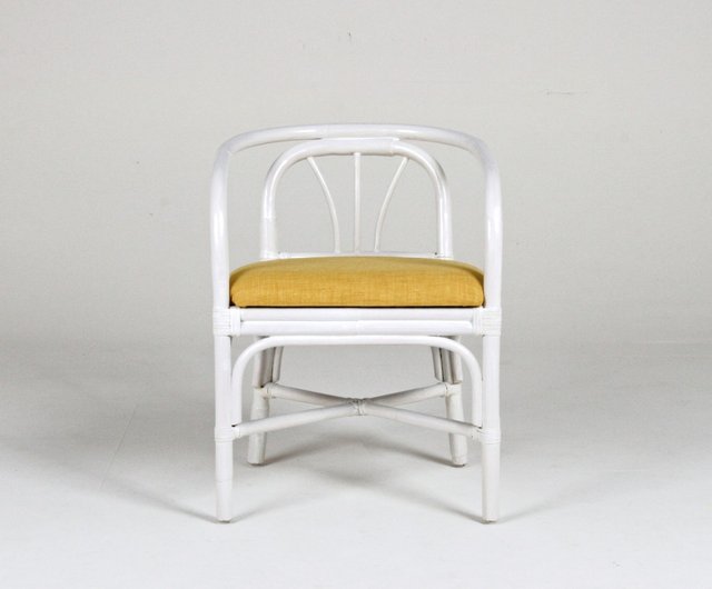 Wicker Chair White Simple Design Indoor Chair Indoor Shop