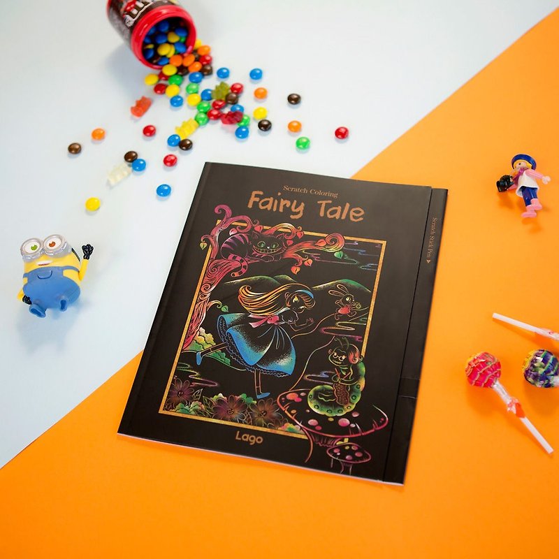 Children's Day-LAGO Fairy Tale Series-Colorful Scratch Drawing Picture Book-Story Book,LGO31073 - อื่นๆ - กระดาษ หลากหลายสี