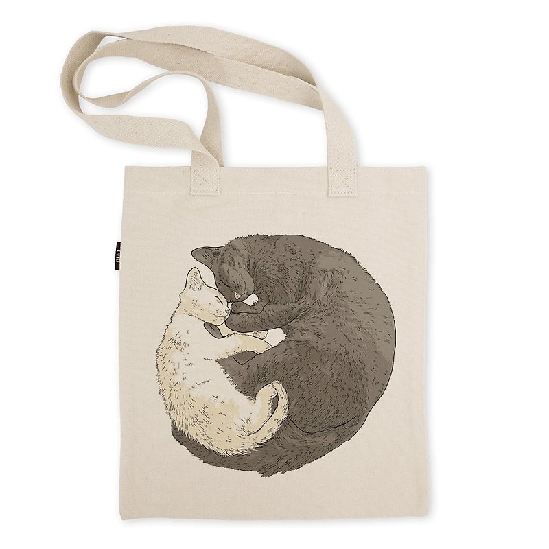 AMO®Original Tote Bags/AKE/Huggy Cats - Messenger Bags & Sling Bags - Cotton & Hemp 