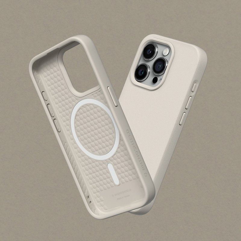 SolidSuit(MagSafe兼容)超強磁吸手機殼/貝殼灰-for iPhone 系列 - 手機殼/手機套 - 塑膠 灰色