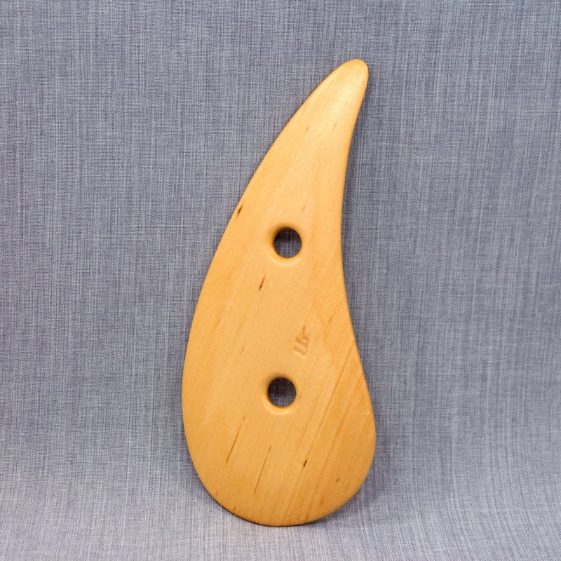 Gua Sha Massage Wooden Tool, Massage for Face, Neck and Body - Facial Massage & Cleansing Tools - Wood Gold