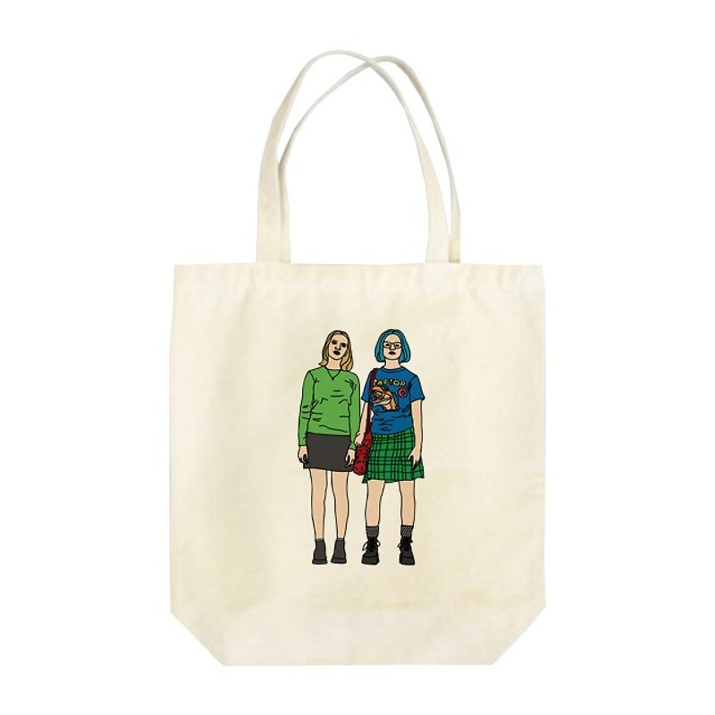 Enid & Rebecca #3 Tote Bag - กระเป๋าถือ - ผ้าฝ้าย/ผ้าลินิน 