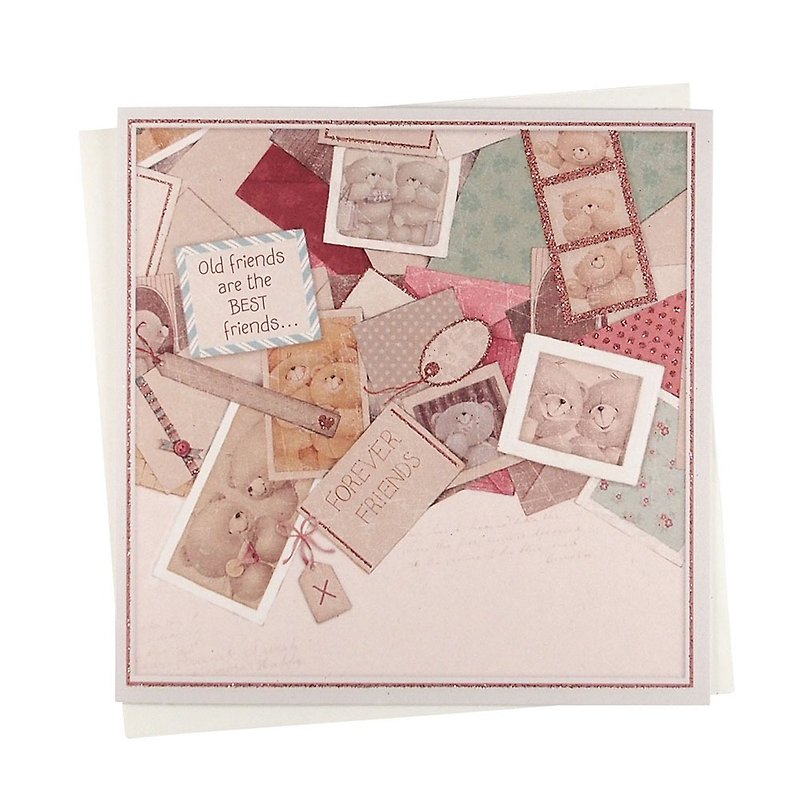 Old friends are the cutest [Hallmark-Card friendship lasts forever] - Cards & Postcards - Paper Multicolor