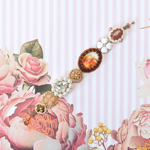 n e n e。♡ ビーズブレスレット NL（ニール） -Nino- BEADS BRACELET ビーズブレスレット White