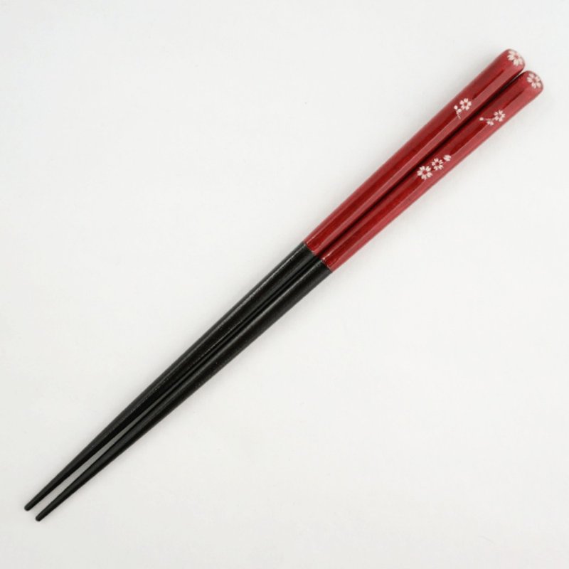 Hyozaemon Chopsticks, Premonition of the Beginning, Red, Medium, 21.5cm, Y-106 - Chopsticks - Wood 