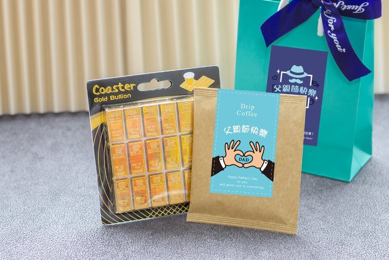父親節禮物推薦 送禮組合禮袋A款 - 咖啡/咖啡豆 - 新鮮食材 藍色