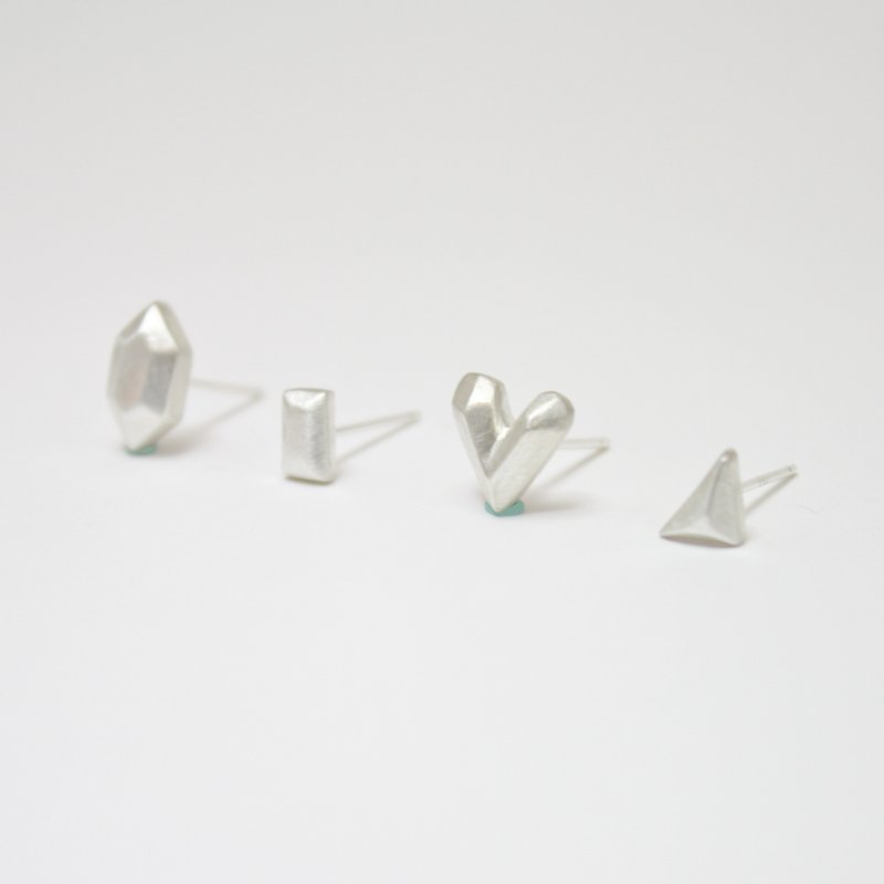 Mini Jewel Earrings - Earrings & Clip-ons - Sterling Silver Silver
