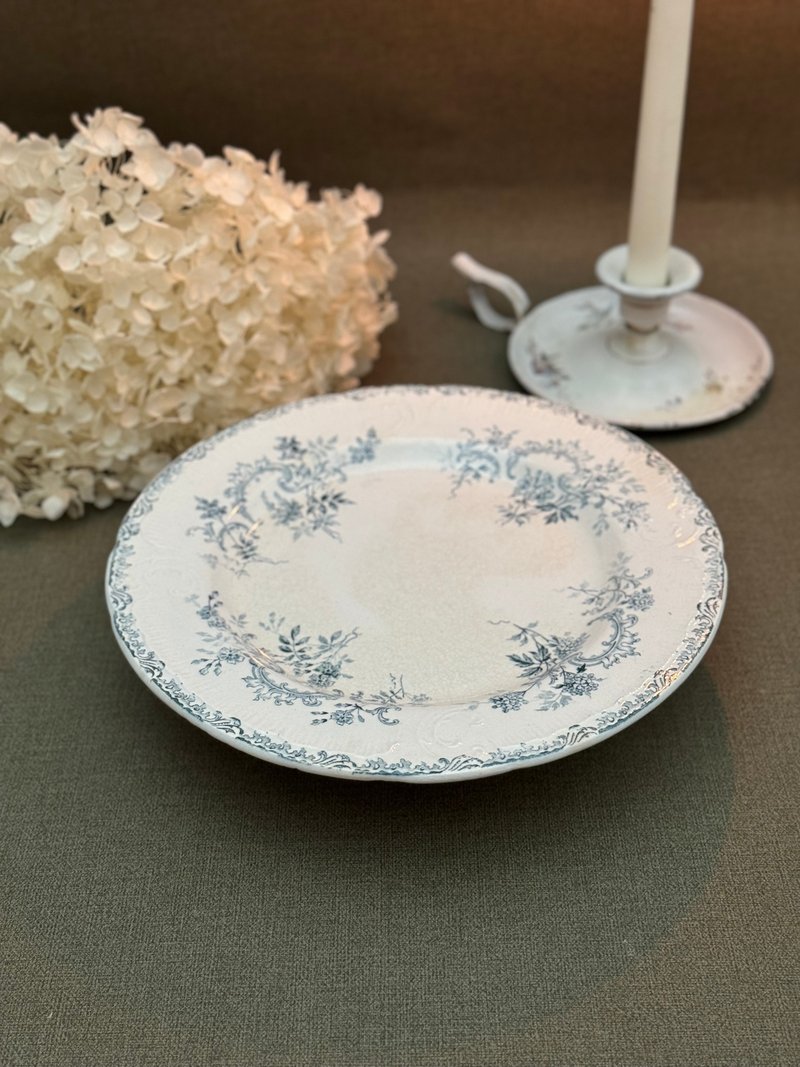 40598-Rare  French antique Choisy-le-Roi compotier model Villars - Plates & Trays - Porcelain 