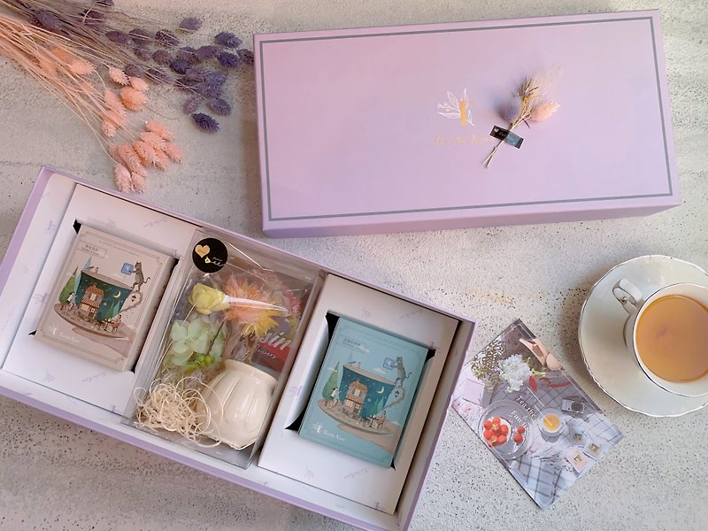 Tea the Knot & Fun Hsin Joint Gift Box French Tea Fragrance Meets Frozen Flower Art - Tea - Other Materials Orange