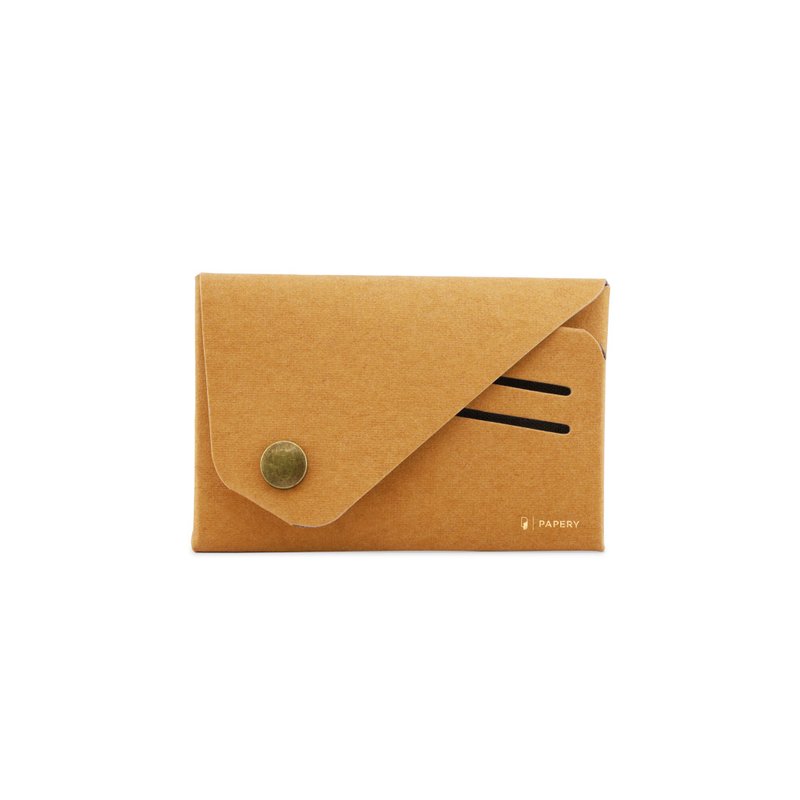 ionCARDholder 銀離子抗菌卡片套-Pure Camel客製禮物 - 零錢包/小錢包 - 紙 卡其色